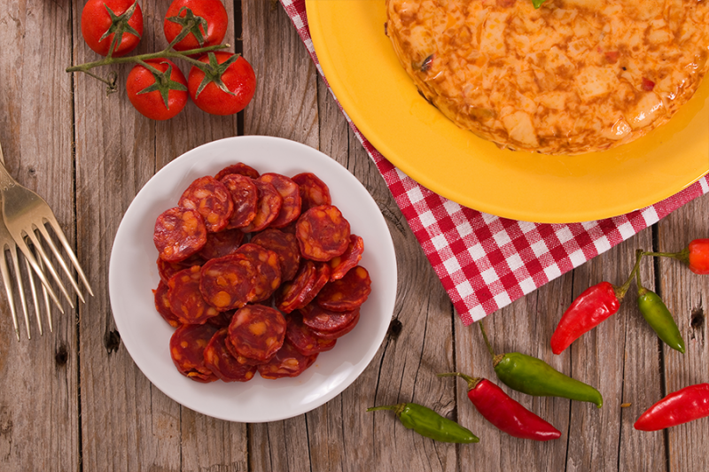 Tortilla con salame piccante Scarlino