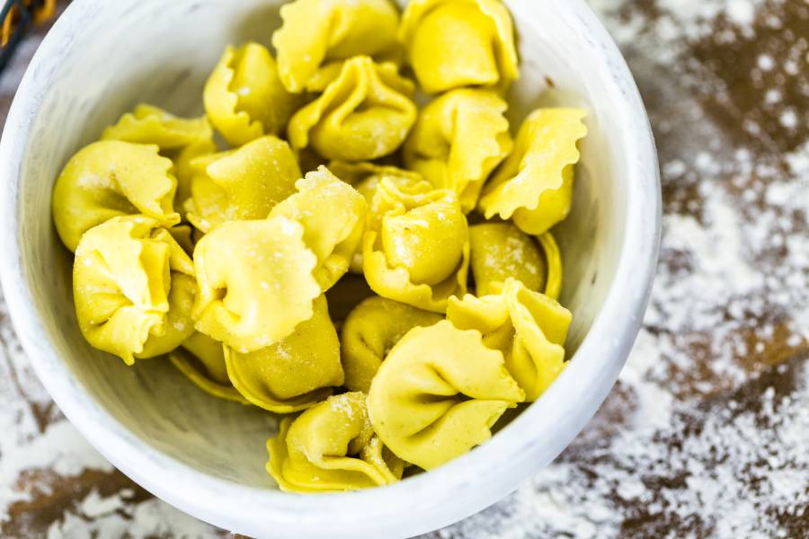 Ricetta dei tortellini fatti in casa con mortadella Scarlino Taurisano