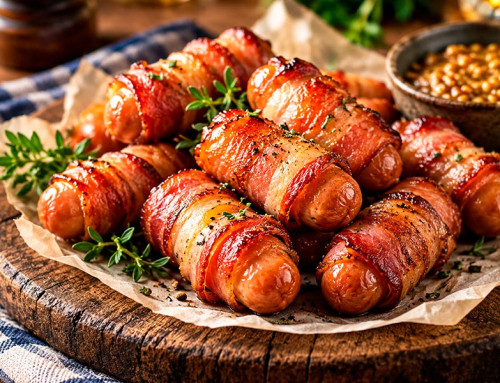 Bocconcini di wurstel e pancetta
